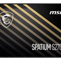 MSI SPATIUM S270 SATA 2.5" 480GB, PHISON S11, 3D NAND, SATA III 6Gbps, Sequential Read up to 500MB/s, Sequential Write up to 450MB/s, 250 TBW, 5Y WTY